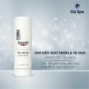 KEM KIỂM SOÁT NHỜN & TRỊ MỤN PRO ACNE - A.I MATT FLUID 50ML Eucerin