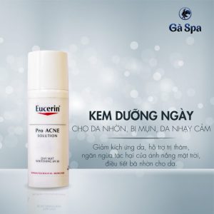 Kem dưỡng trắng, chống nắng và ngừa mụn Eucerin Day Mat Whitening SPF30